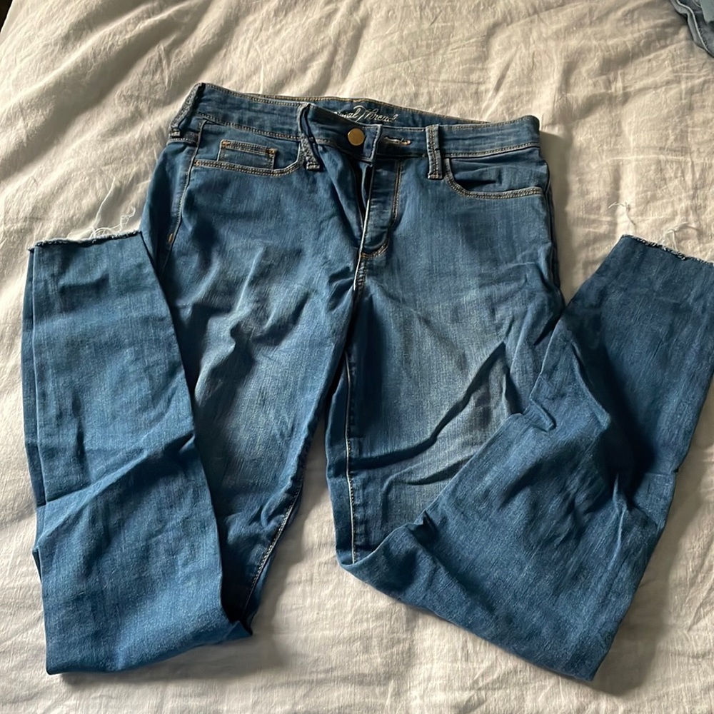 high rise skinny jeans